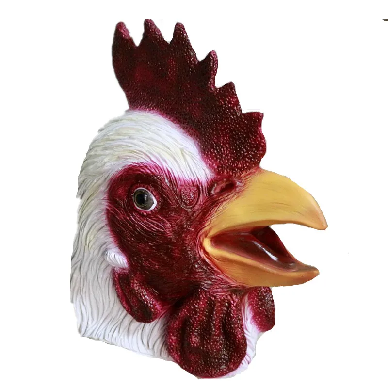 Hot Selling New Design Rubber Chicken Mask Latex Adult Chicken Costume ...