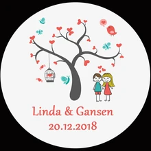 100 шт. персонализированные свадебные наклейки пользовательские наклейки в виде конфет обручальное Юбилейная Вечеринка выступление запасы этикеток Бо