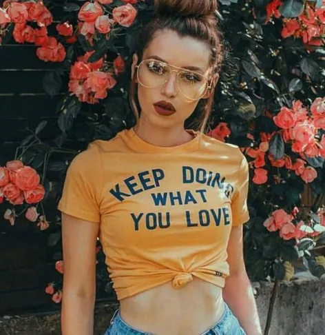 Camiseta con frase "keep Doing what you love" para tops informales, camisetas moletom do tumblr, camisetas amarillas|top tees|fashion t fashion t shirts - AliExpress