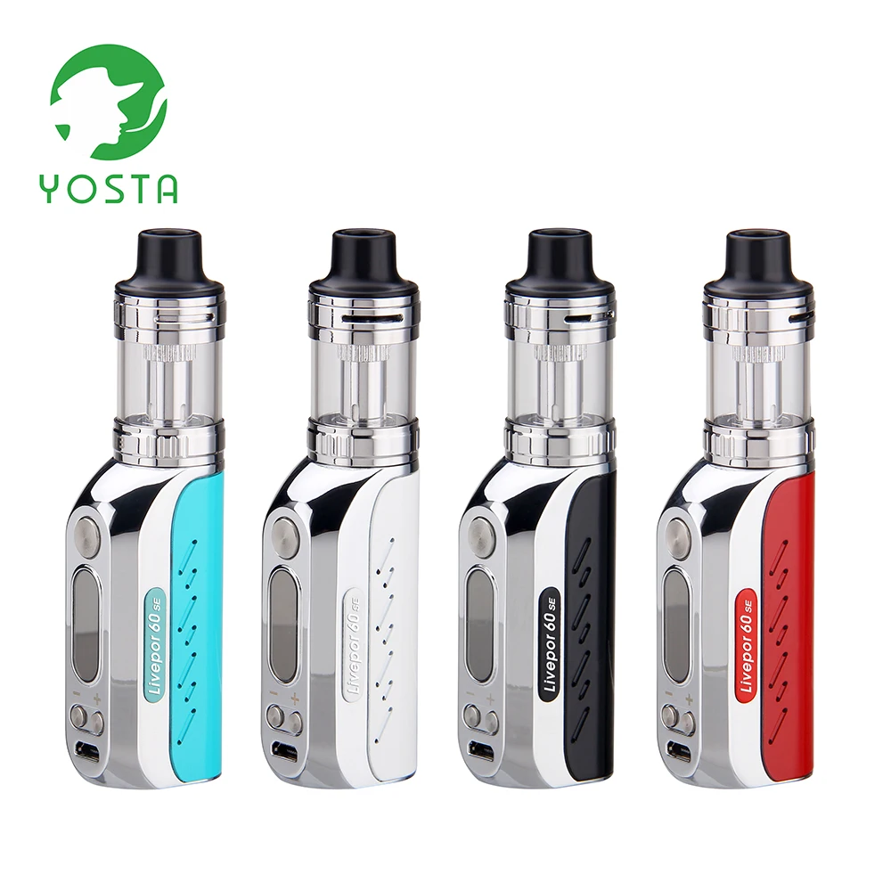 Yosta Livepor 60 SE Vape Kit Вт коробка мод 510 нить 3 мл испаритель 1500 мАч встроенный