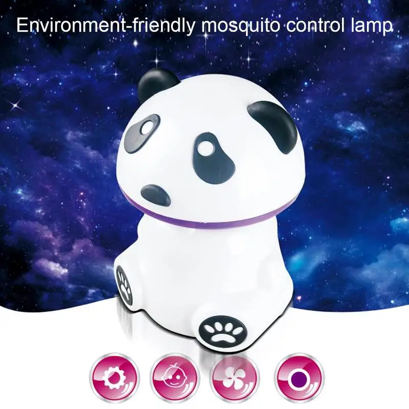 Chiclits USB Panda Mosquito Killer Light LED Insect Trap Lamp Mosquito Pest Moth Inhaler Household Indoor Bug Zapper For Baby (3)