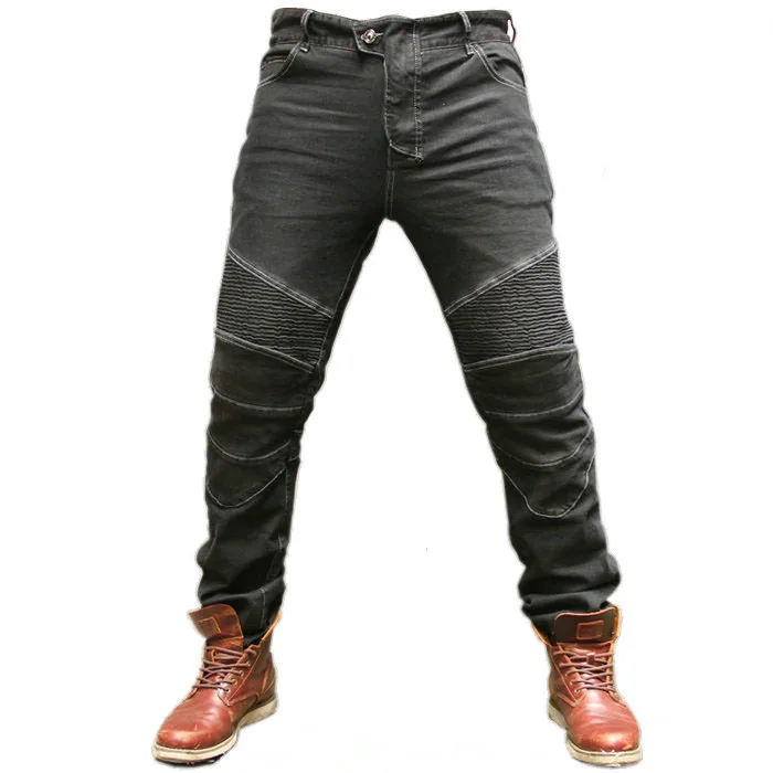 

MOTO PANTS Motorcycle Jeans Drop Resistant KOMINE Slim Denim Cycling Racing Pants Motocross Off-road Hockey Pants with Protector