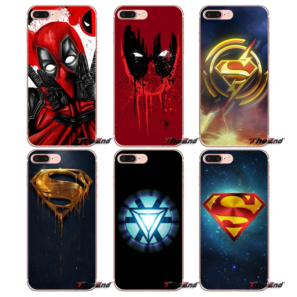 

SuperMan Iron Man Deadpool Soft Case Cover For Xiaomi Mi6 Mi 6 A1 Max Mix 2 5X 6X Redmi Note 5 5A 4X 4A A4 4 3 Plus Pro