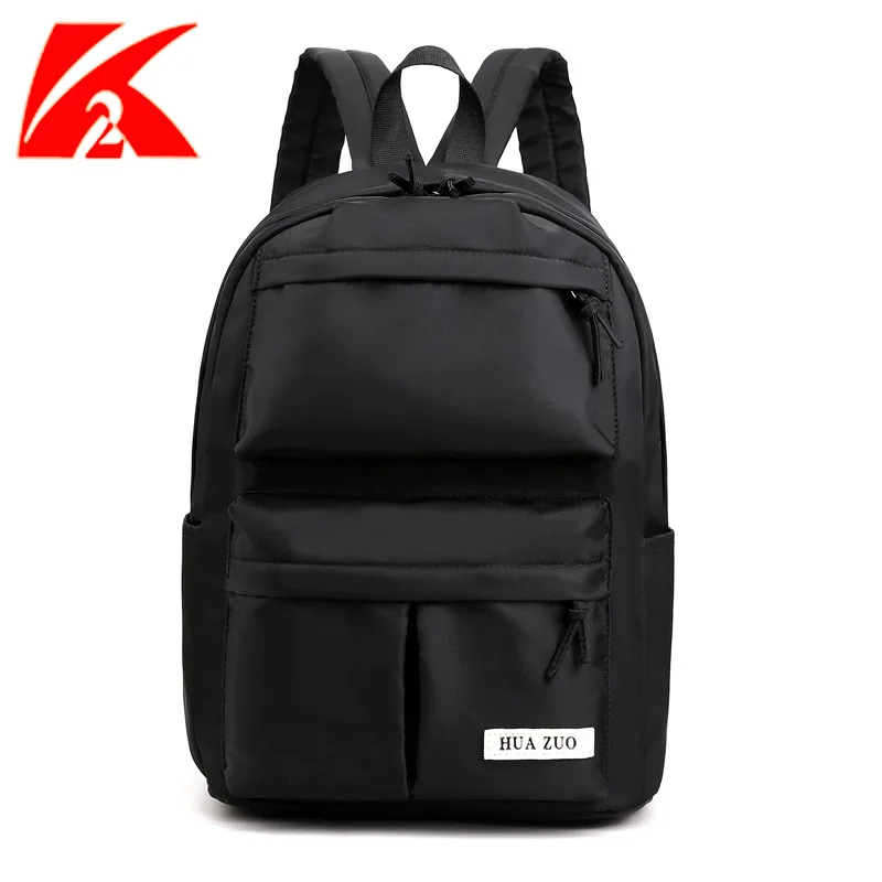 

KVKY 2019 High Quality Nylon Backpack Women Backpacks School Bags for Teenage Girls Female Travel Backpack Bookbag Black Pink