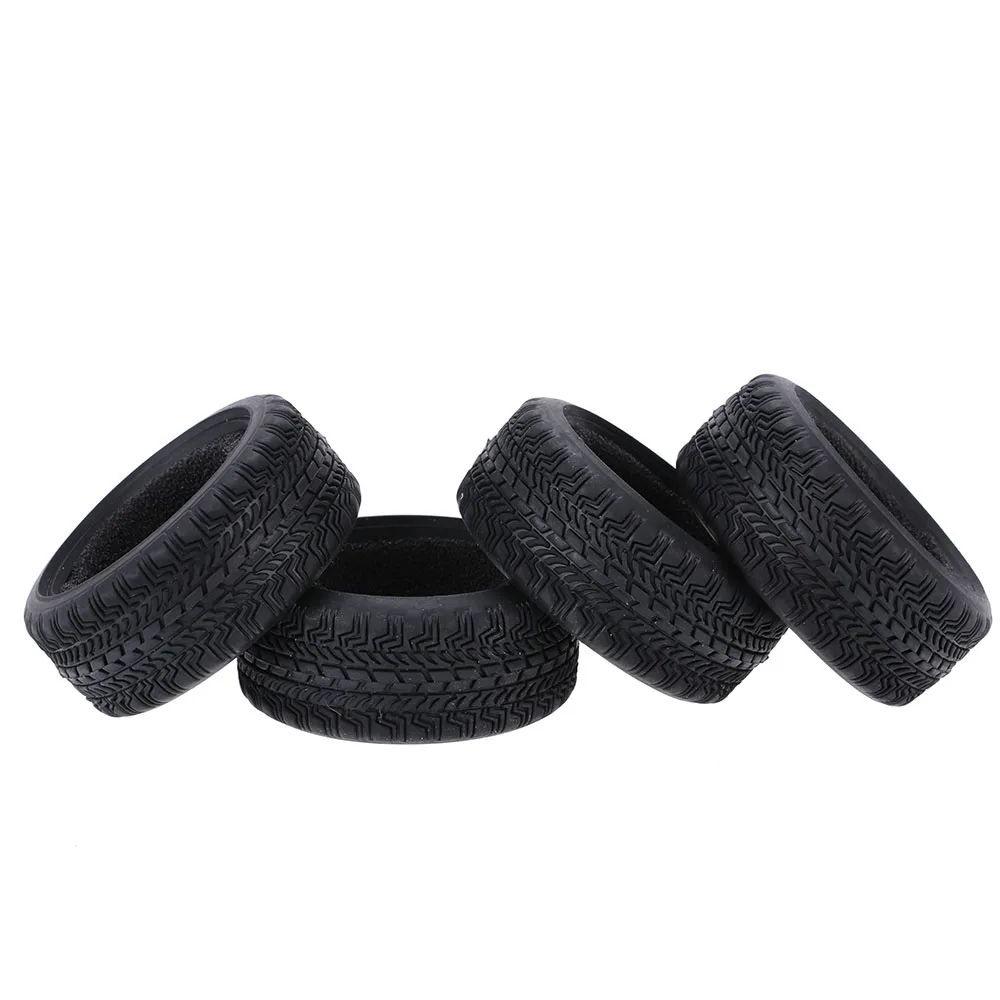 

4Pcs/Set 1/10 Grain Run Flat Car Rubber Tyre for Traxxas HSP Tamiya HPI Kyosho On-Road Run-flating RC Car Parts