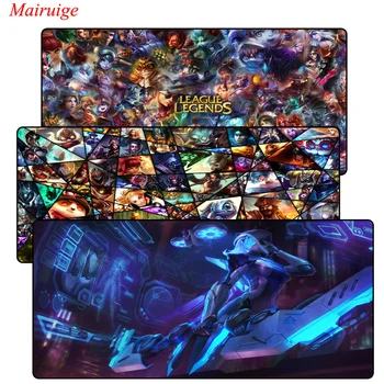 

Mairuige Free Shipping League of legends Mouse Pad Large Pad Laptop Mouse Notbook Computer Rubber Mat Gaming Mousepad For LOL