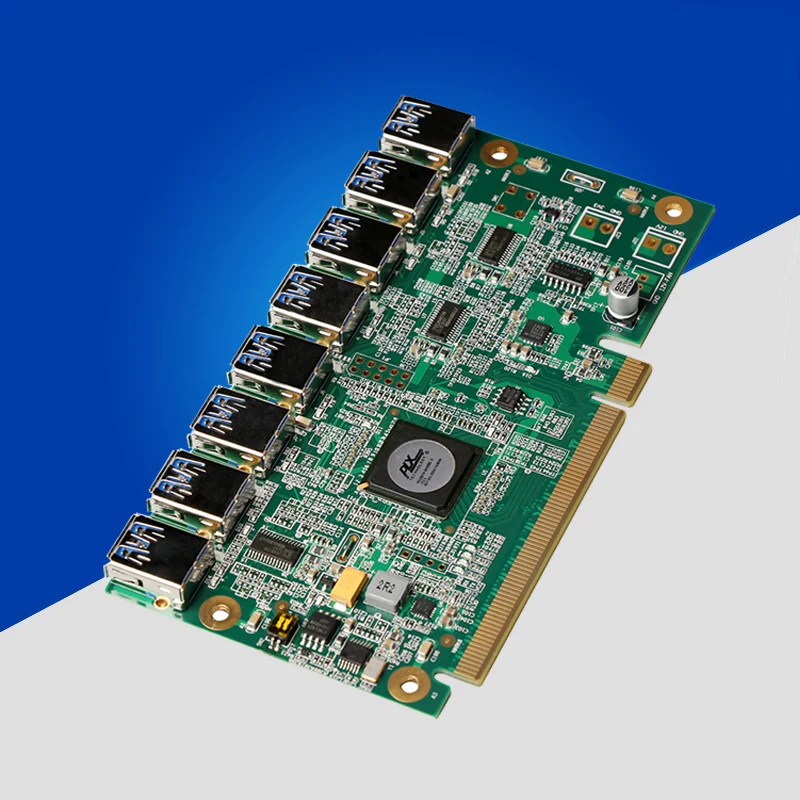 Новая карта aad PCIe 1 до 8 PCI express 16X Слоты Райзер E 1X к внешнему слот адаптер порт
