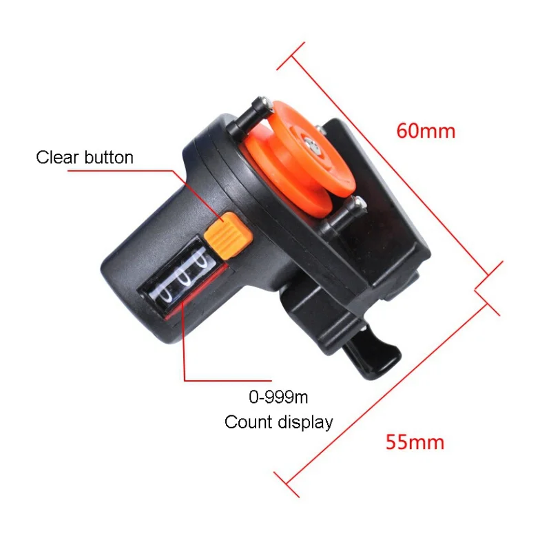 

1pcs 0-999M 6cm pesca fishing line depth finder counter fishing tool tackle Fishing line length counter