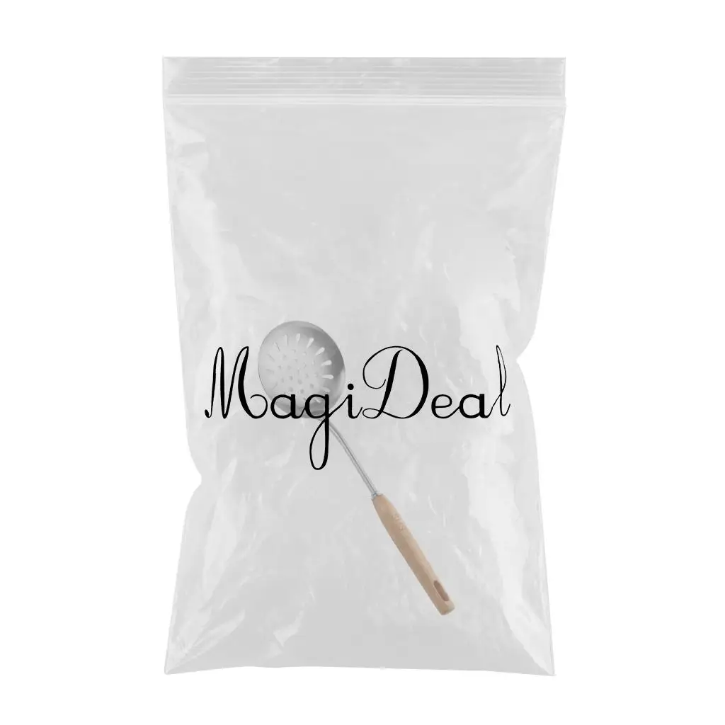 MagiDeal Kitchen Tools Skimmer Spoon Straining Fry Cooking Soup Mesh Strainer Spider Scoop Cooking Tool