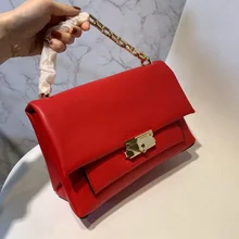 Женская сумка из воловьей кожи, новинка, сумка на цепочке, роскошные сумки, женские дизайнерские сумки