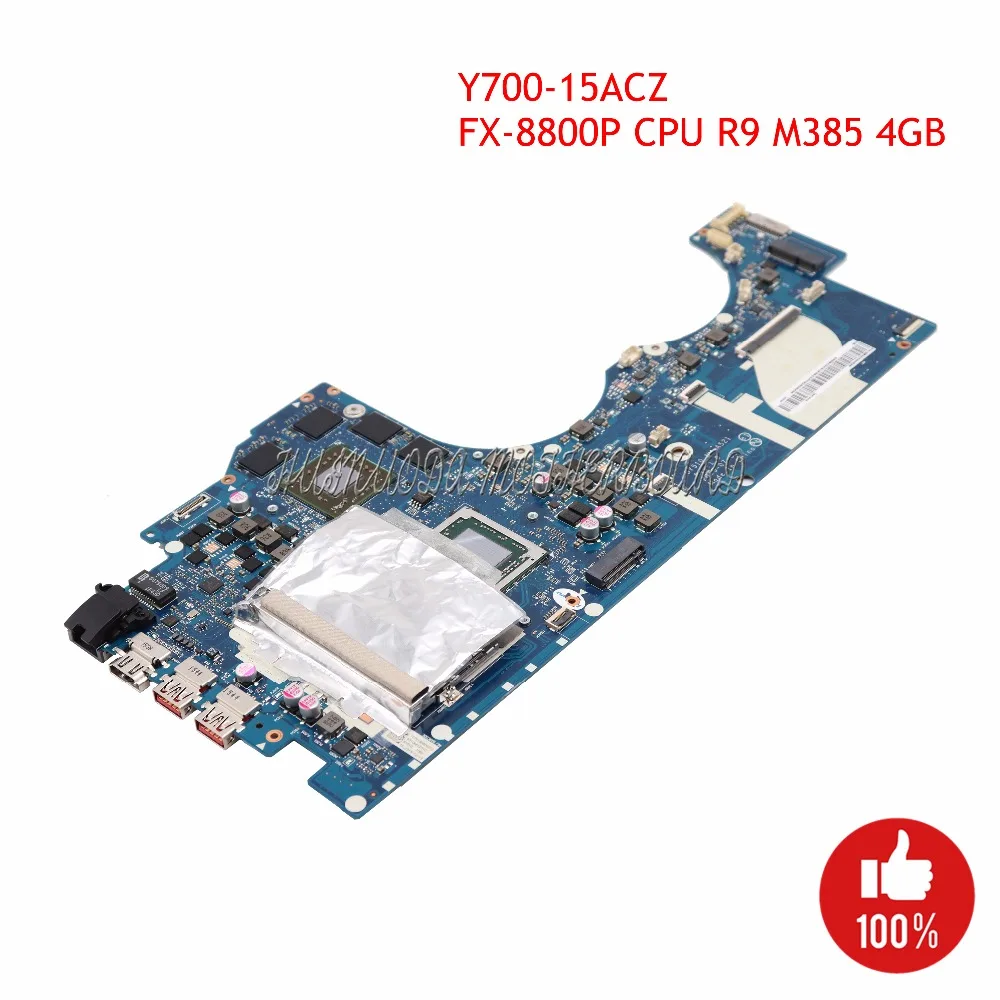 

NOKOTION BY510 NM-A521 Laptop Motherboard For Lenovo Ideapad Y700-15ACZ 15.6" FX-8800P CPU R9 M385 4GB Main board
