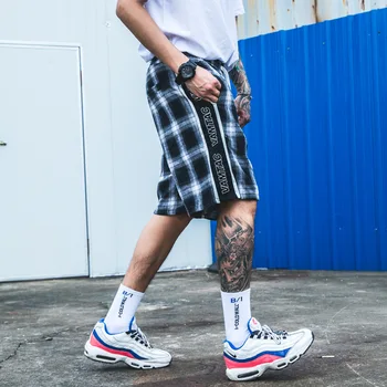 

Summer New Street Style Sub-color Letter Printing Street Fashion Couple Casual Short Pants Male