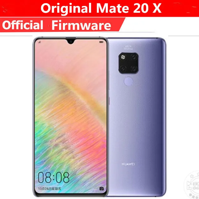 Сотовый телефон Huawei Mate 20 X 4G LTE Kirin 980 на базе Android 9.0 экран 7 2 дюйма 2240x1080 8 ГБ ОЗУ 256