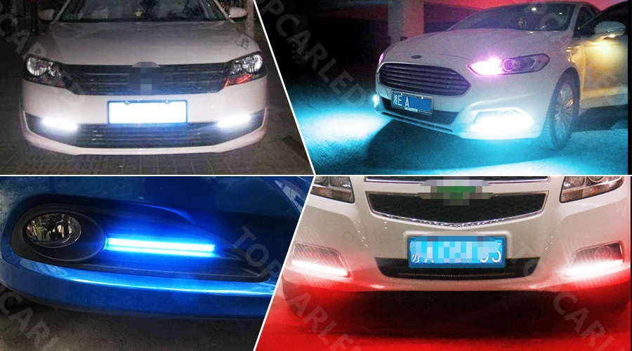 Дневные ходовые огни 14 см COB DRL светодиодный 20 Вт DC 12 В водонепроницаемый DIY
