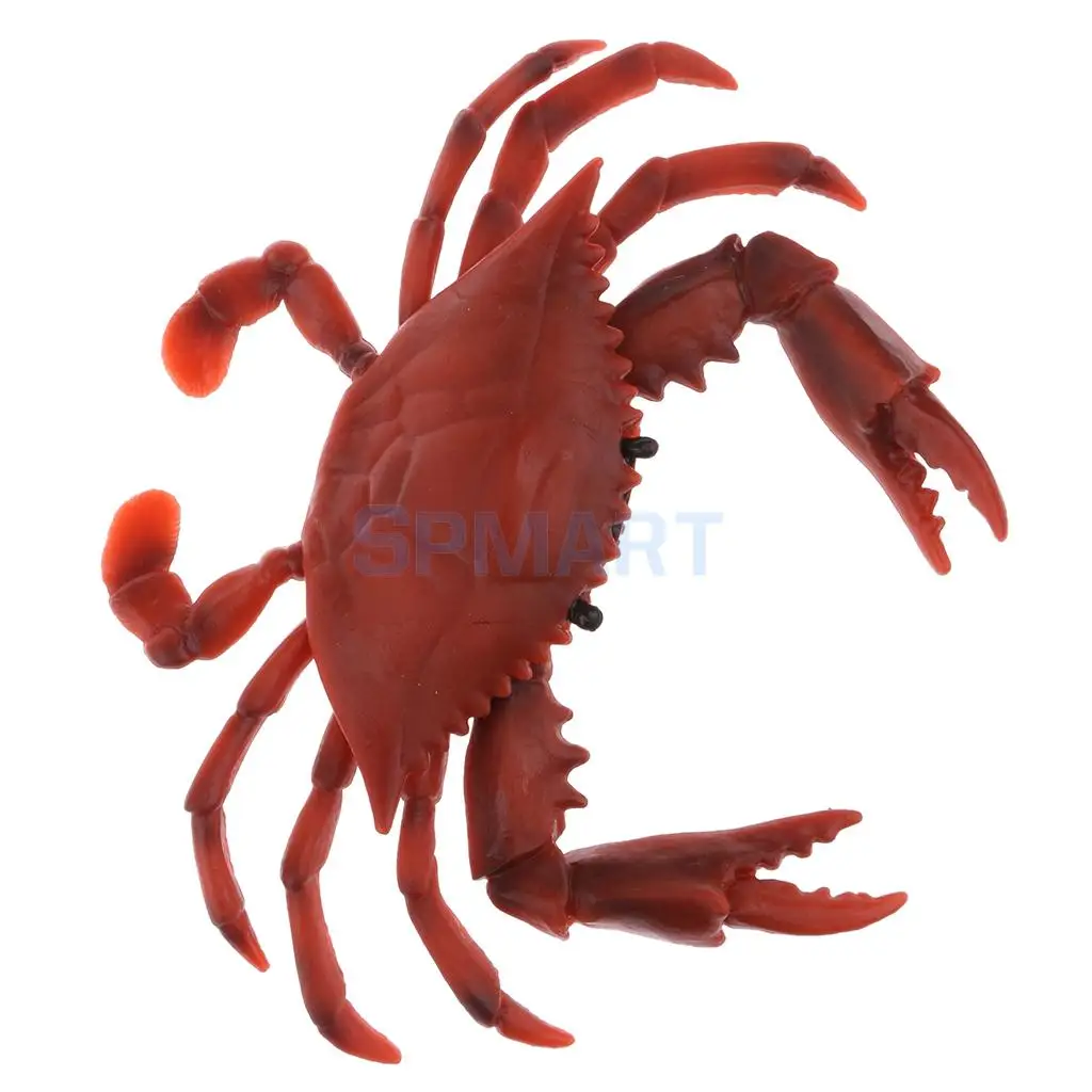 Animals Figure Toys Farm/Jungle/Sea Red Crab Animals Model Aquarium Toys Realistic Wild Pastic Figurine Kid Animal Toy