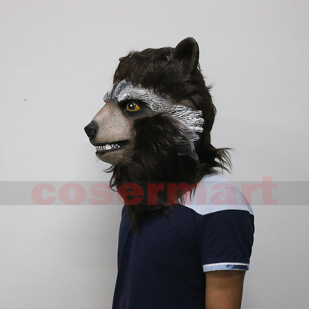 Guardians of the Galaxy 2 Rocket Raccoon Mask Marvel Movie Superhero Groot Peter Quill Helmet Cosplay Mask Halloween Party Prop (7)