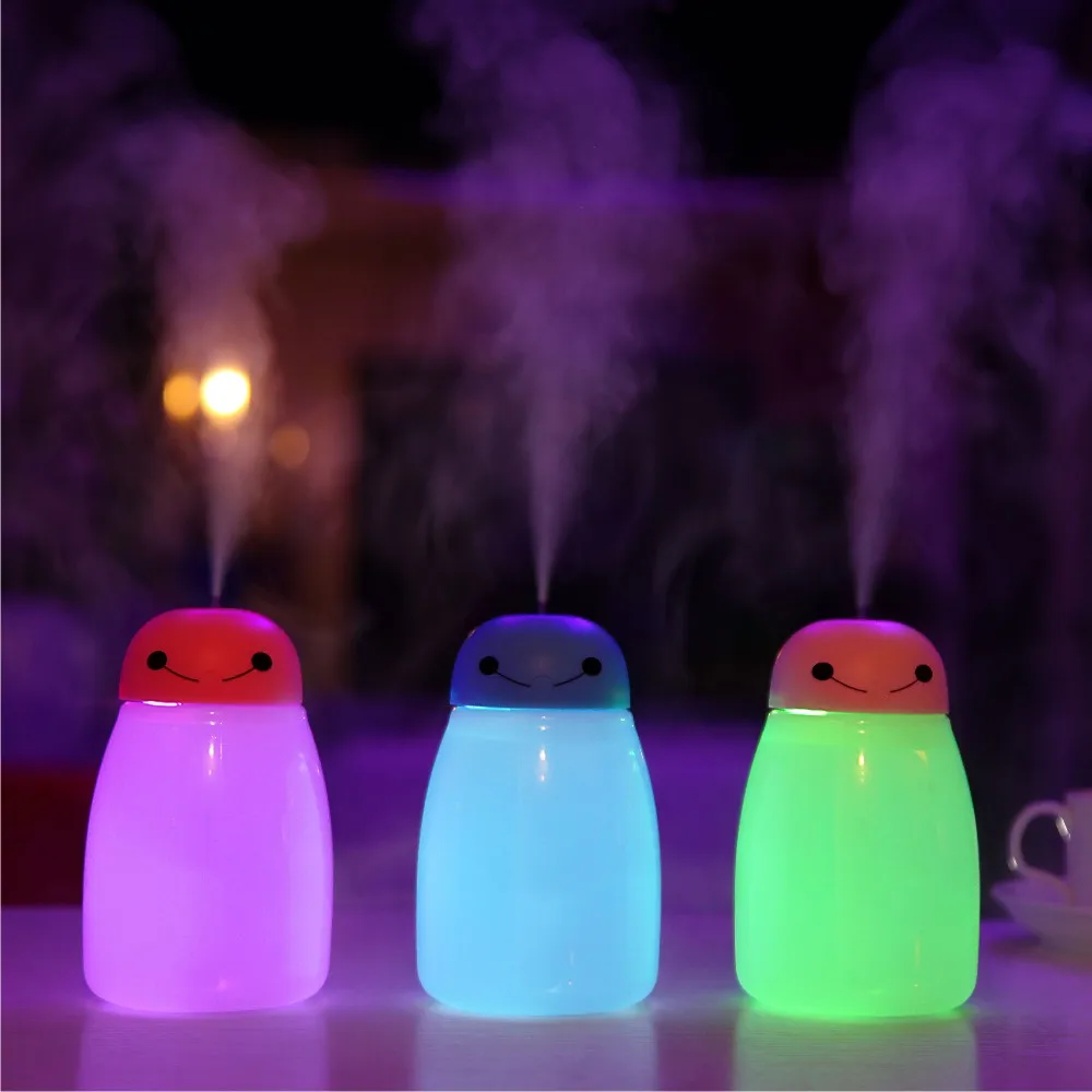 NEW 400ml USB Portable Ultrasonic font b Humidifier b font DC 5V 7 Color LED Light