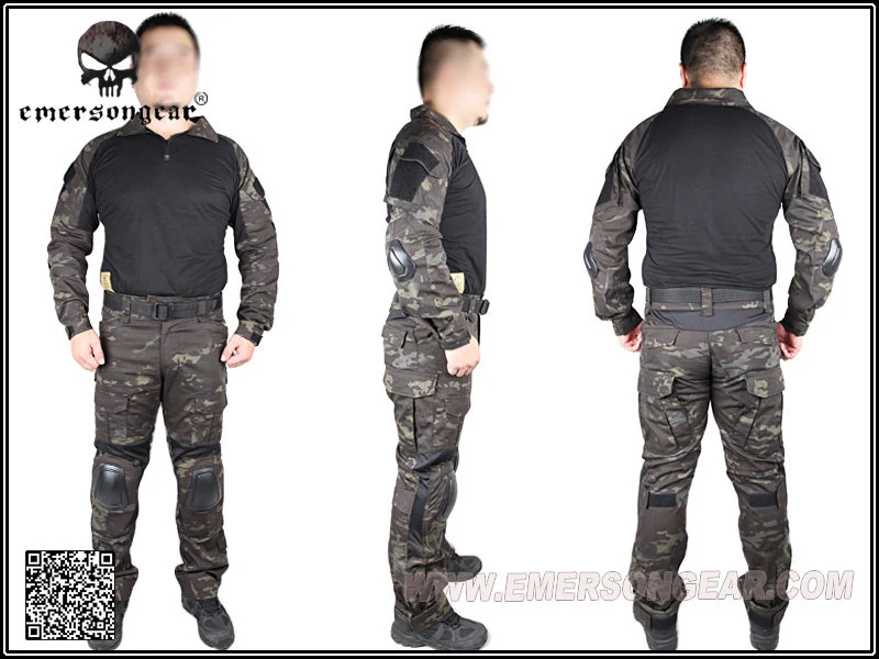 Men Combat Gen2 Tactical Uniform Multicam Black Military Airsoft ...