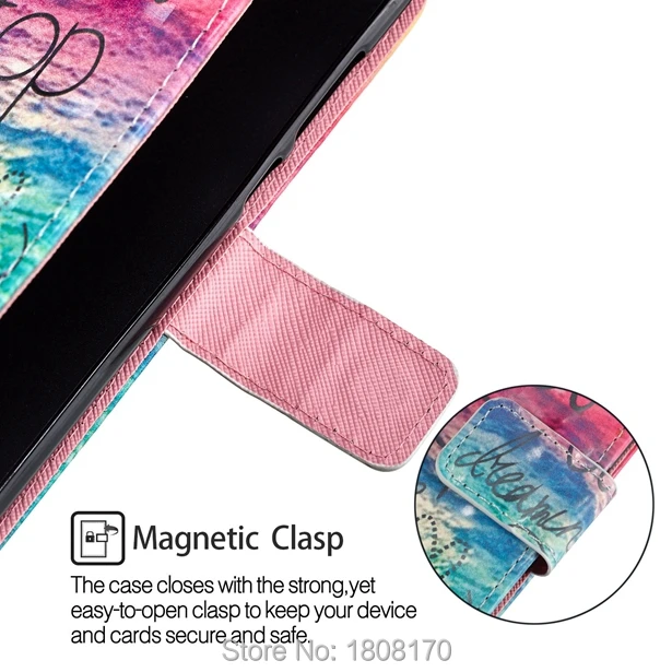 Кожаный чехол бумажник C ku с объемным цветком из мультфильма для Huawei P20 PRO Enjoy 9S 7C 7S
