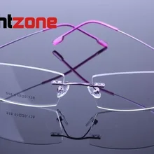 12 шт./лот) памяти титановые ультралегкие очки без оправы/без оправы металлическая оправа для очков много цветов для миопия, Гиперметропия астигматизм