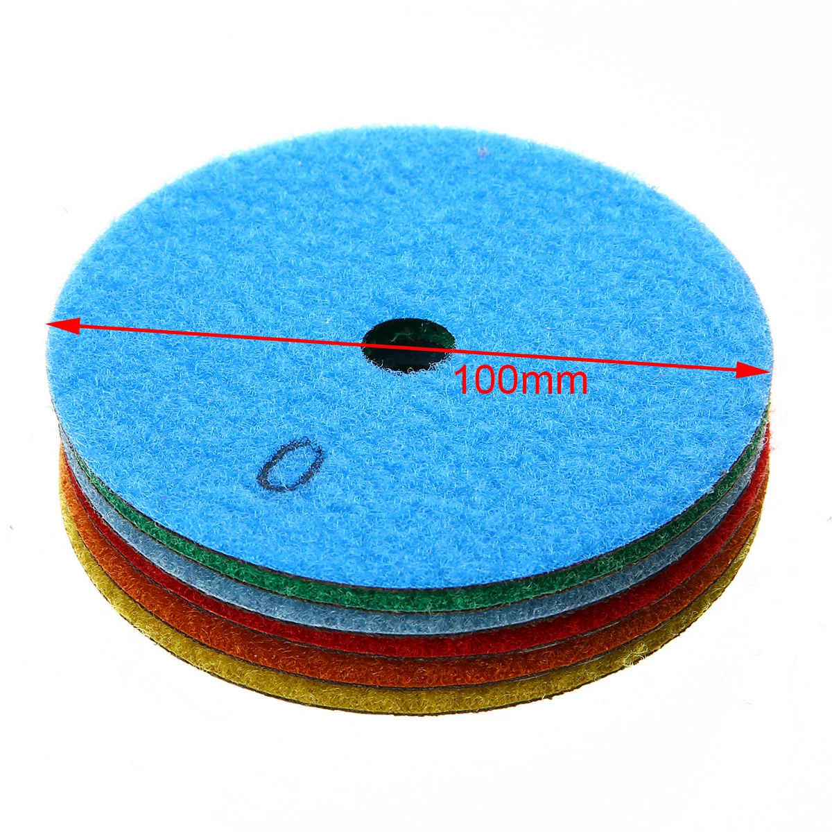

6pcs High Wear Resistance 4" Dry Diamond Polishing Pads Set Kit Mayitr Power Tools For Granite Stone Concrete Marble Grinding