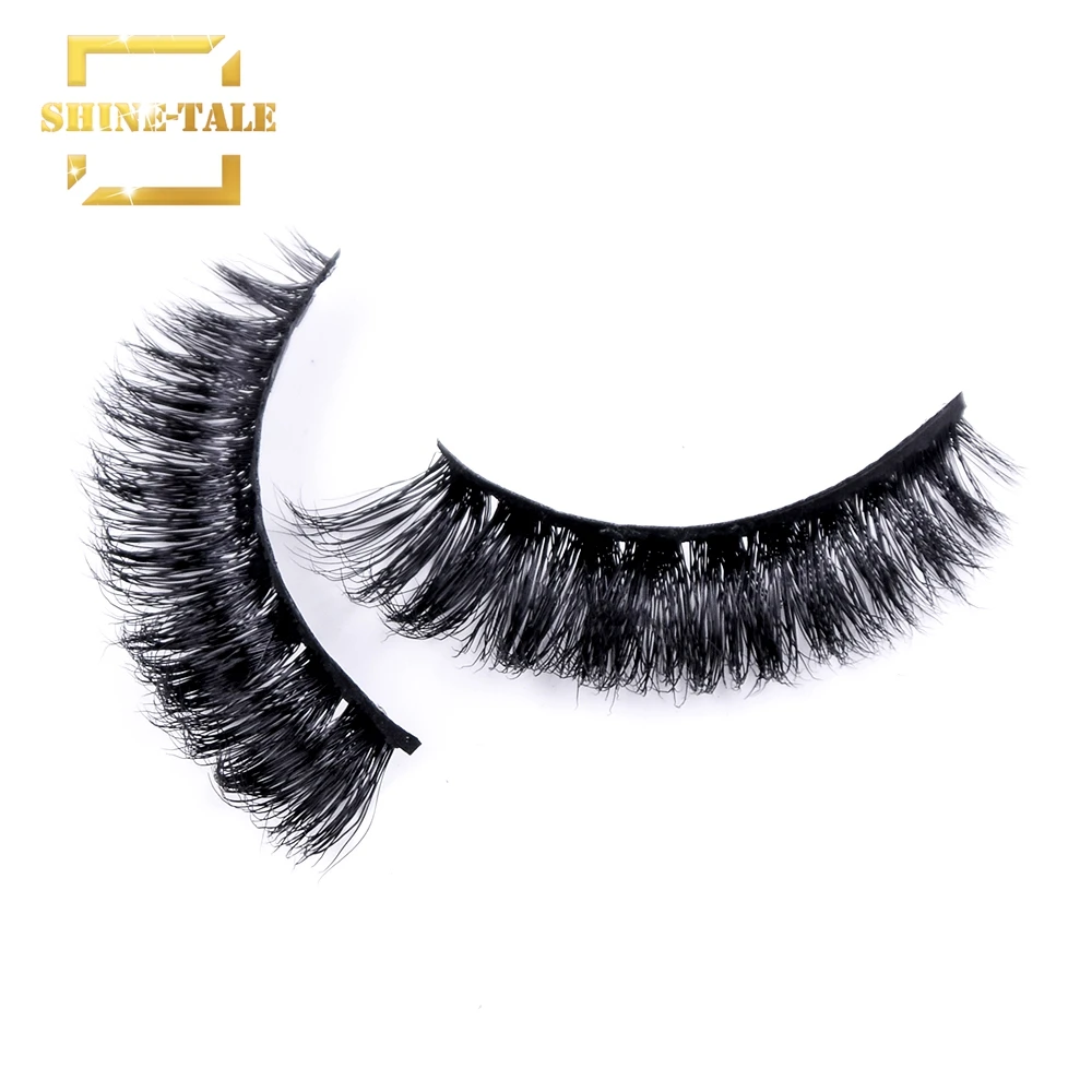 

Shine-tale 100% Handmade Mink Eyelashes 3D Mink Lashes Thick Handmade Full Strip Mink Lashes False Eyelashes Makeup D106