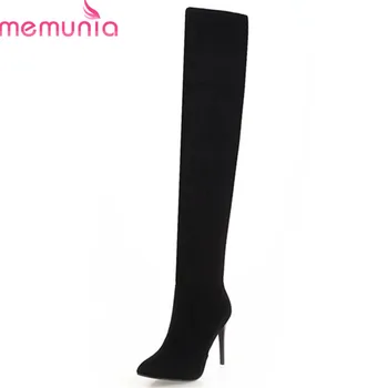

MEMUNIA 2020 fashion over the knee boots women sexy stiletto heels Stretch socks boots pointed autumn winter prom shoes woman