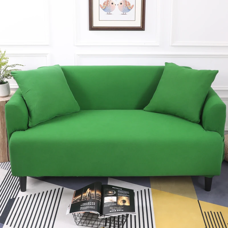 Buy Bright Green Color Spandex Slipcovers Sofa Cover