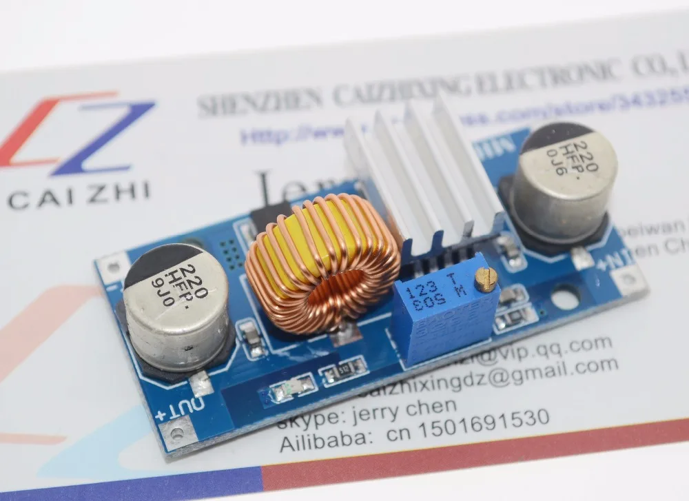 

5A XL4015 DC-DC 4-38V to 1.25-36V 24V 12V 9V 5V Step Down Adjustable Power Supply Module LED Lithium Charger With Heat Sink