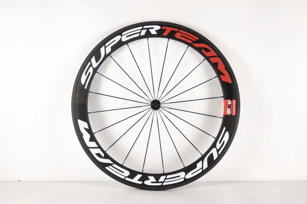 Top Superteam carbon clincher 700c 60mm road bike wheels UD matte 4