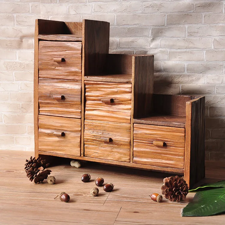 Southeast Asia Home Multi Drawer Storage Cabinets Wood Green