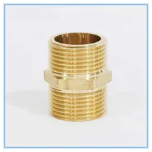 Brass Pipe Hex Nipple Fitting Quick Adapter 1/8 Brass Pipe Hex Nipple Fitting Quick Adapter 1/8