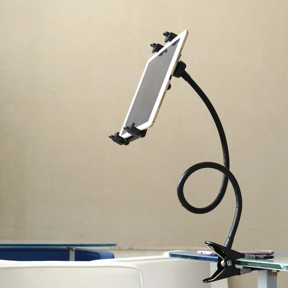 

HOT Universal Car Bed 360 Degree Rotating Flexible Clip-on Holder Mount Kit Hands Free Gooseneck Mount for Phone Tablet Drop shi