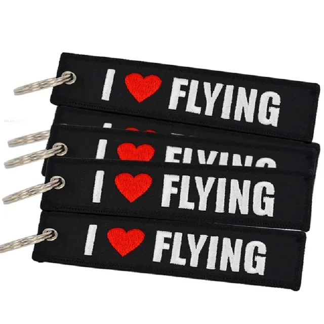 POMPOM 5pcs/lot Remove Before Flight Keychains for Aviation Gifts OEM Key Chains Embroidery Chain Keyring Key Chaveiro Jewelry Light Khaki