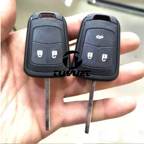 5PCS Remote Key Shell 2 3  Buttons For Chevrolet Aveo Replacement Car Key Blanks Case with sticker 2 buttons car key blanks case for renault koleos remote key shell