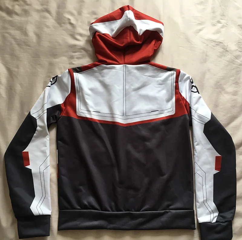 Kids Adult Avengers Endgame Quantum Realm Hooded Hoodies Sweatshirt Jacket Advanced Tech Embroidery Cosplay Costumes