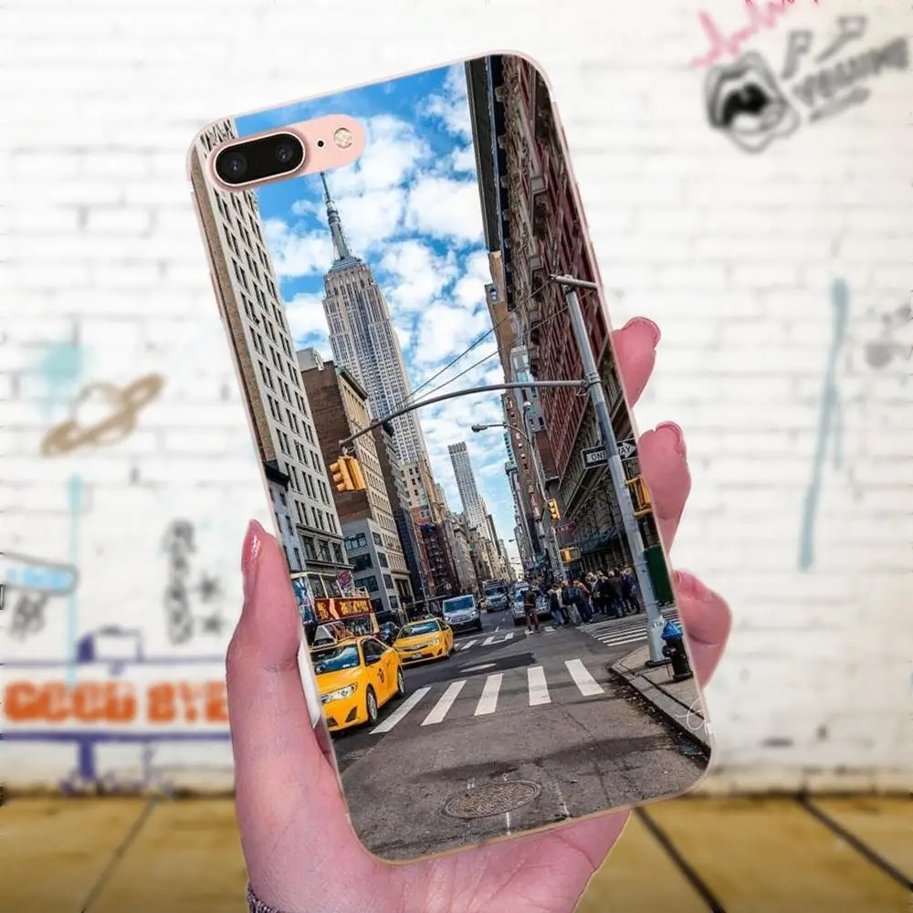 Такси Нью Йорк Таймс Сквер лучший для Huawei P7 Honor 4C 5A 5C 5X 6 6C 6A 6X 7 7X 8 9 V8 V10 Y3II Y5II Y6II G8 Play