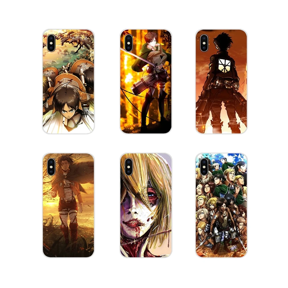 

Silicone Cases Cover For Samsung Galaxy S3 S4 S5 Mini S6 S7 Edge S8 S9 S10 Lite Plus Note 4 5 8 9 Anime Japanese attack on Titan