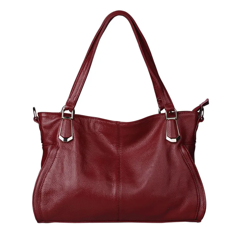 

European/American Style Luxury Famous Brands Large Capacity Cow Leather Women Bag 100% Genuine Leather Handbag Tote Shoulder Bag