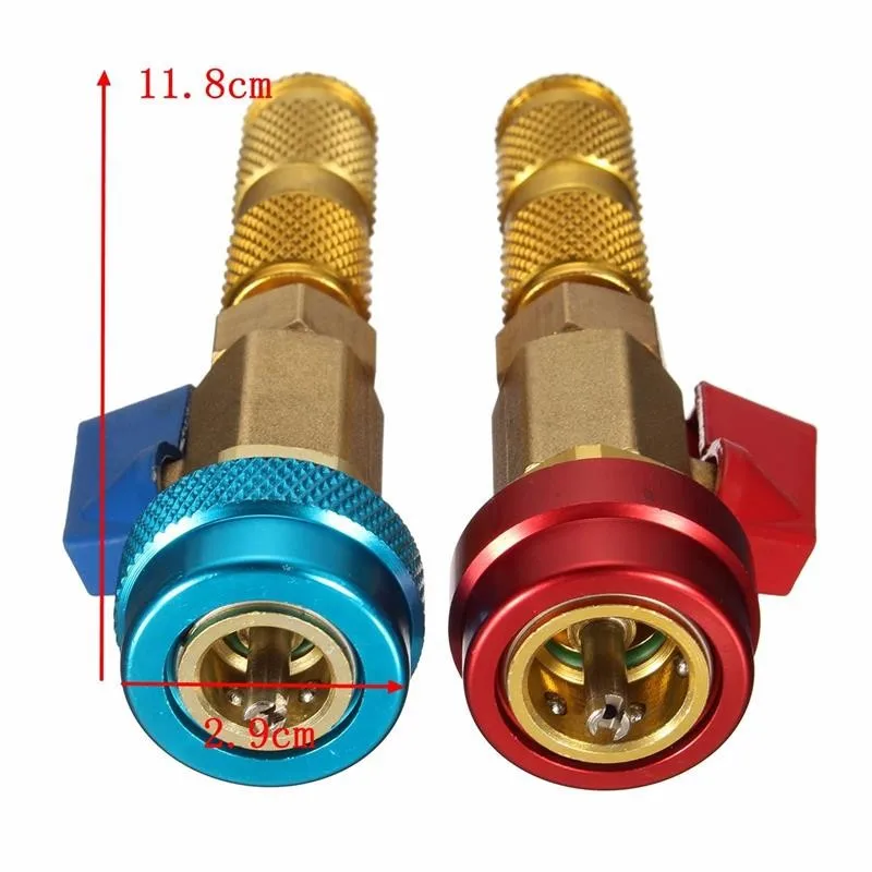

Auto Car Air Conditioning Valve Core Wrench Quick R Remover Installer High Low Pressure Side R134a R12
