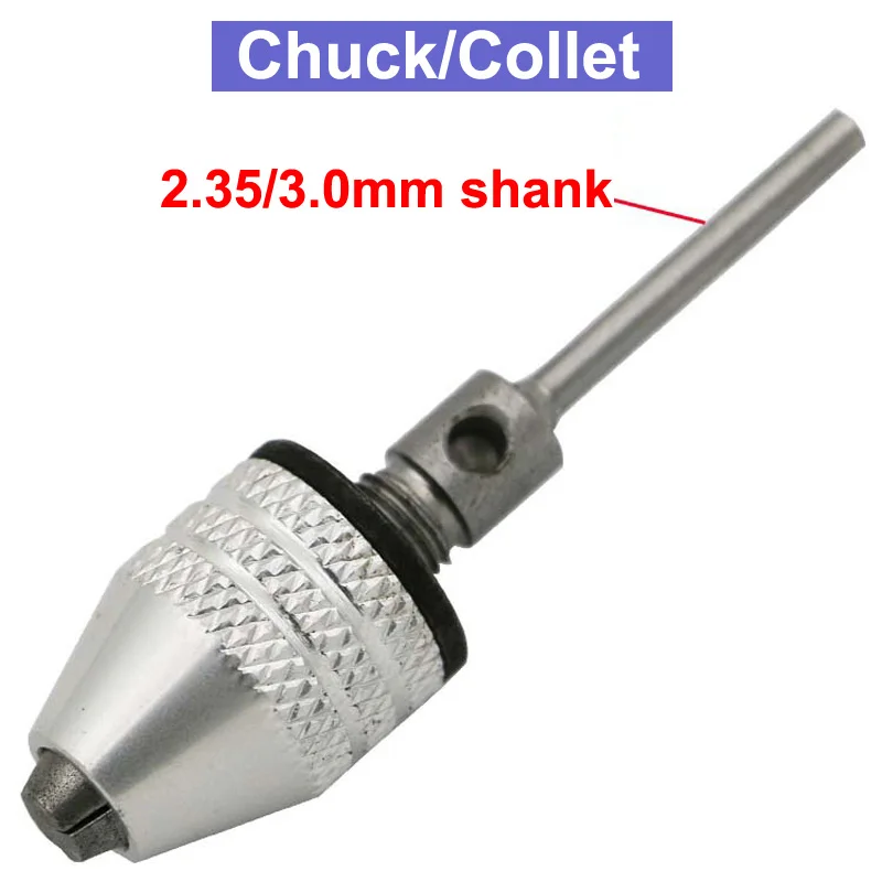 

URANN 0.3-3.2mm Universal Jaw Conversion Chuck 2.35mm/3.0mm Drill Chuck Collets Set of Quick Chuck for Mini Tools