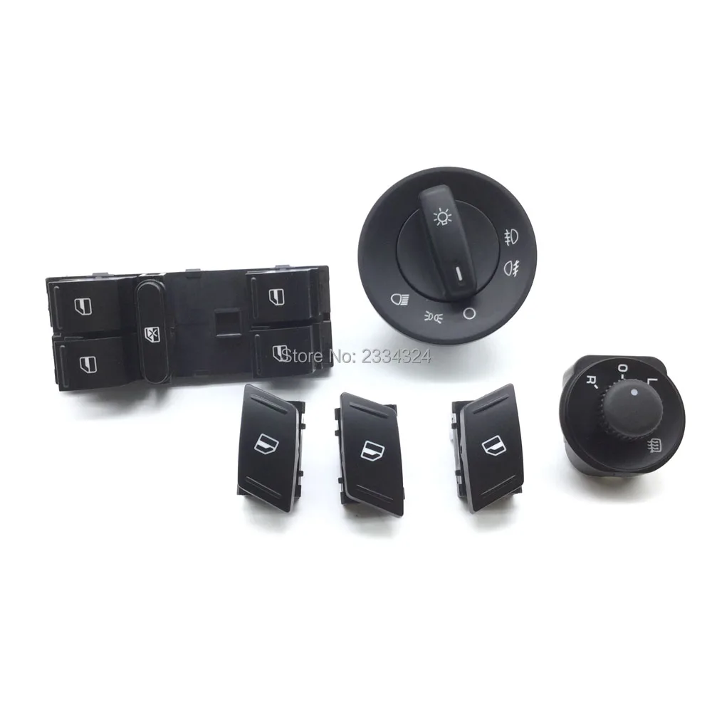 

For SKODA Octavia MK2 II 1Z Master Electric Power Window Headlight Side Mirror Switch Button 1Z0 941 431E/1Z1 959 565A