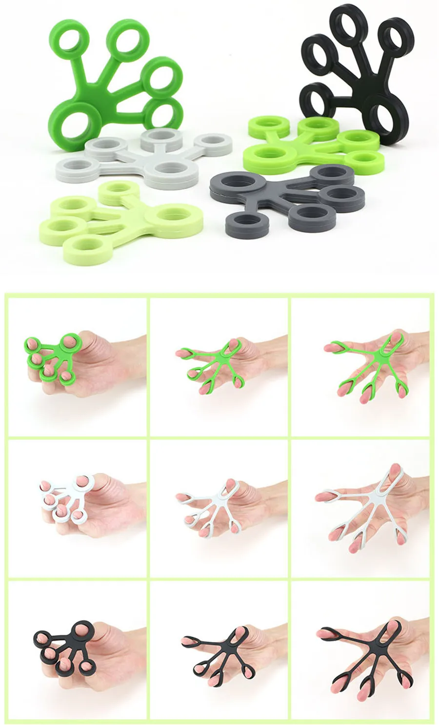 Finger fitness Resistance Bands Finger exercise elastic band for fitness  (6)