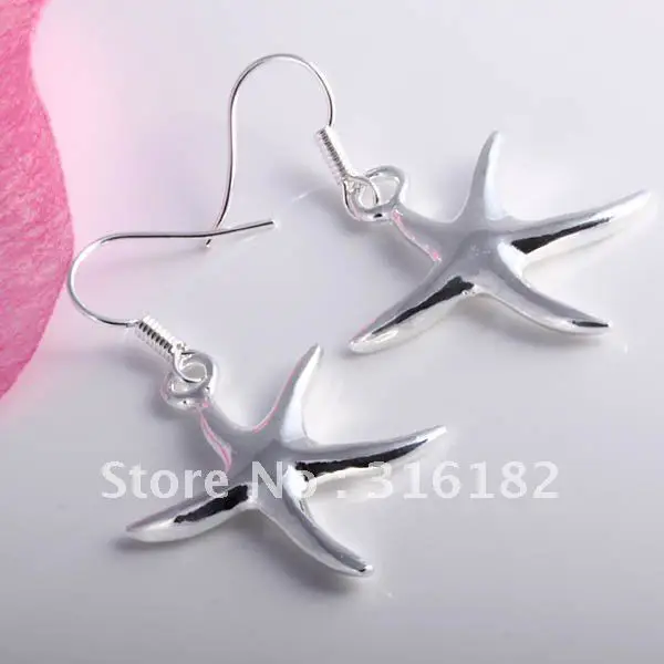 Wholesale fashion jewelry Earrings , M925 Silver color earrings . Nice Jewelry. Good Quality E35 photo