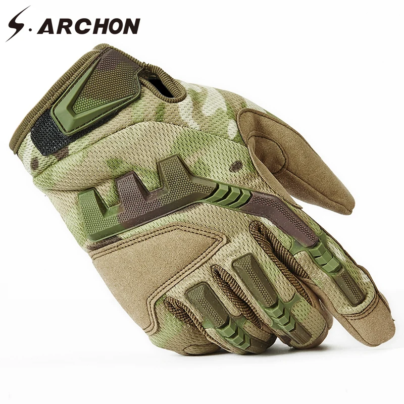S.ARCHON Winter US Army Tactical Full Finger Gloves Men Military
