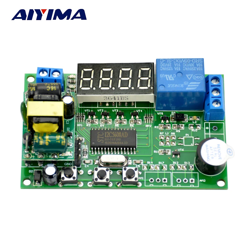 Aiyima AC220V задержкой реле на вне цикла синхронизации программируемый модуль для