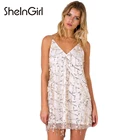 Save 11.37 on SheInGirl Summer Dress Women 2017 Sexy Backless mini slip dress Gold Sequin Wild Party Club wrap dress Beach vestidos