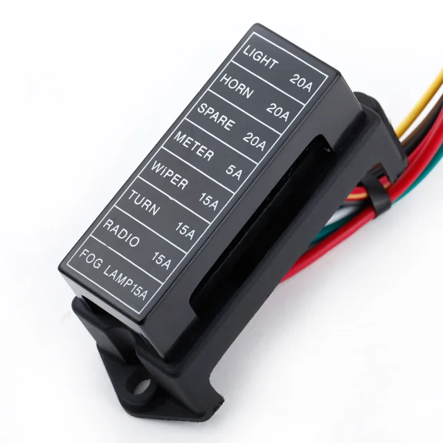 8 way dc32v circuit car trailer auto blade fuse box block holder atc Motorcycle Reverse Gear Box 8 way dc32v circuit car trailer auto blade fuse box block holder atc ato 2 input 8 ouput wire
