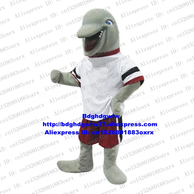 

Grey White Dolphin Porpoise Sea Hog Delphinids Whale Cetacean Mascot Costume Adult Anniversary Sale Etiquette Courtesy zx2075