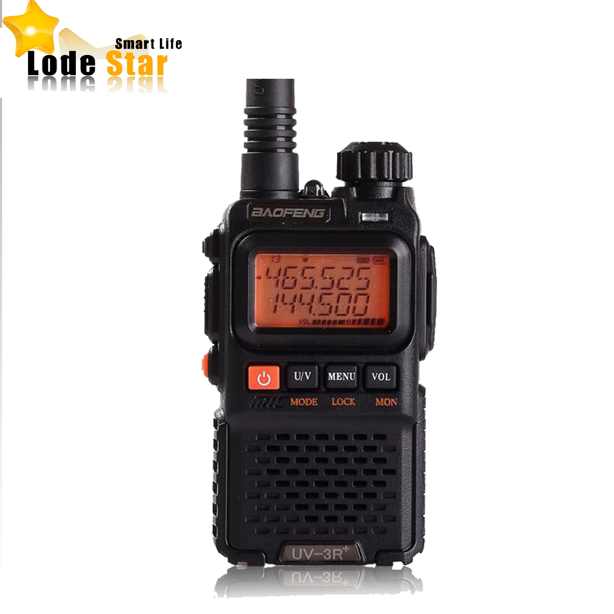 BaoFeng UV-3R Plus UV3R портативная рация, радиоприемник, VHF UHF двухдиапазонный двухсторонний радиоприемник, мини CB, FM радио, домофон